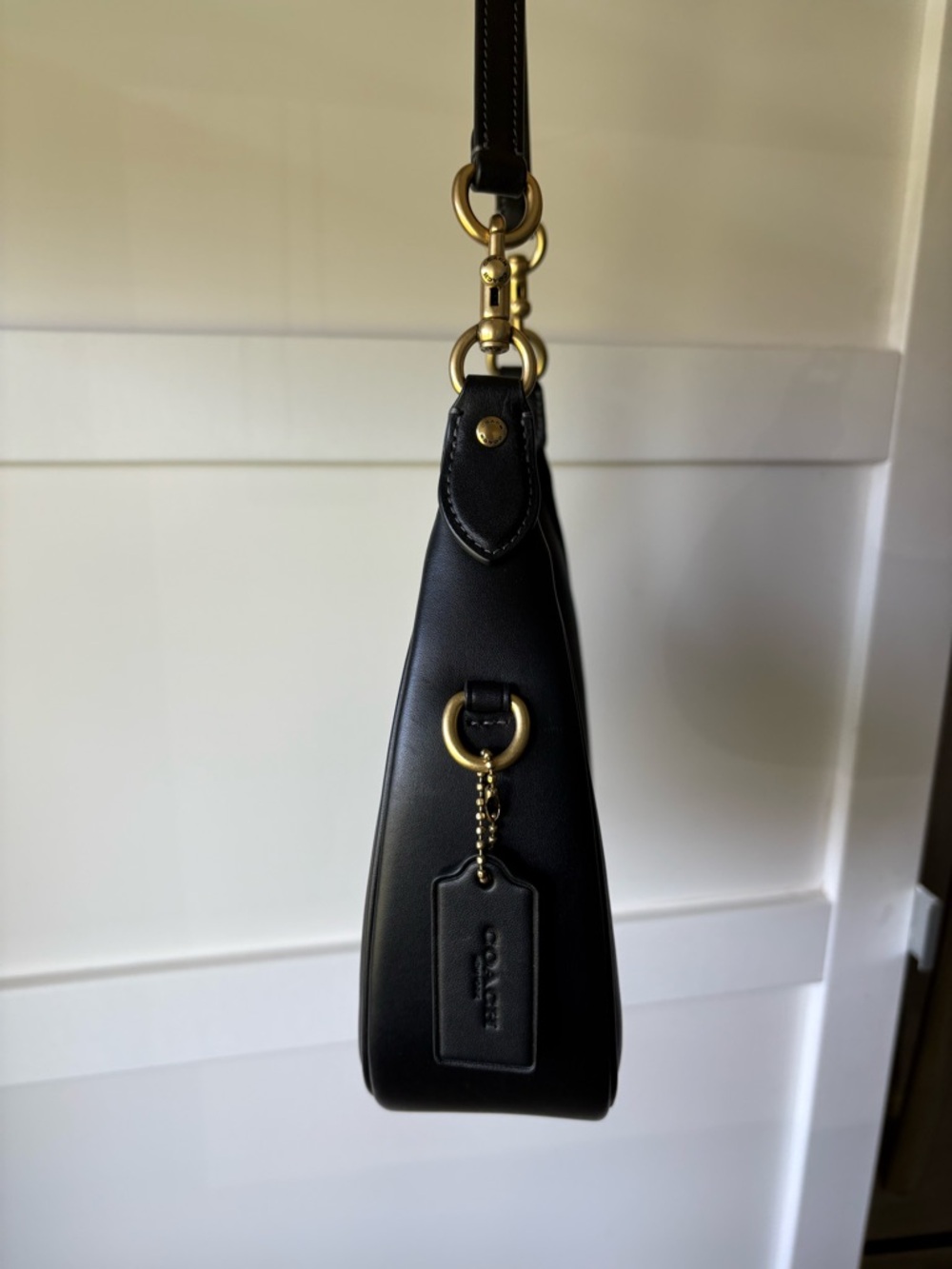SOLD* Coach Jonie 22- Black Leather - Picture 9 of 10
